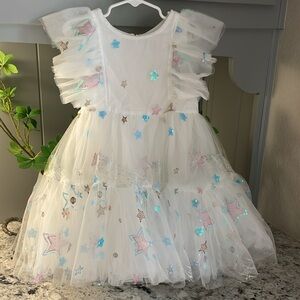 Lola + The Boys White Starry Dress